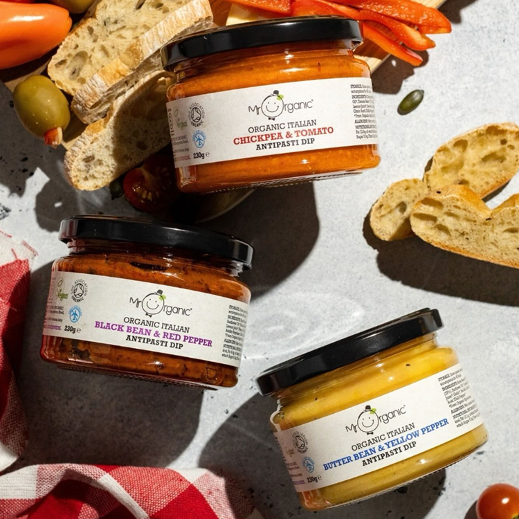 Mr Organic antipasti dips