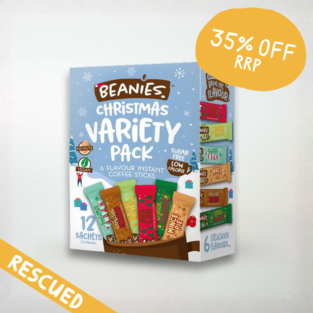 Beanies Christmas Variety Instant Coffee Pack 12 Sachets
