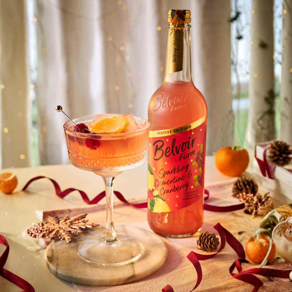 Belvoir Sparkling Clementine and Cranberry Punch
