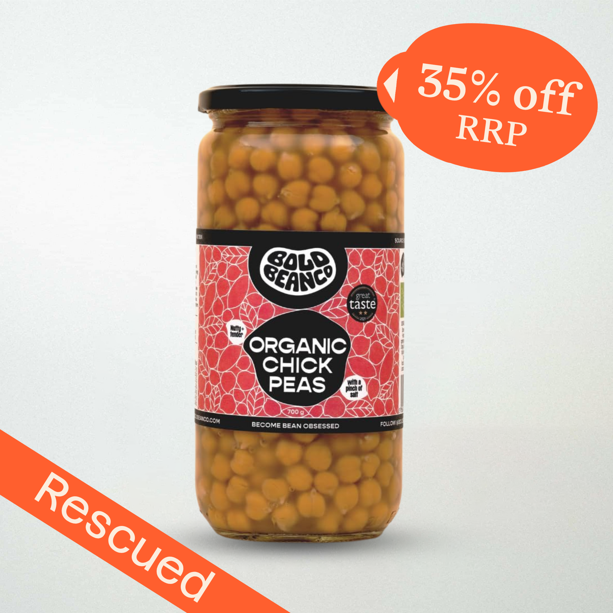 Bold Bean Co Organic Chickpeas (700g)