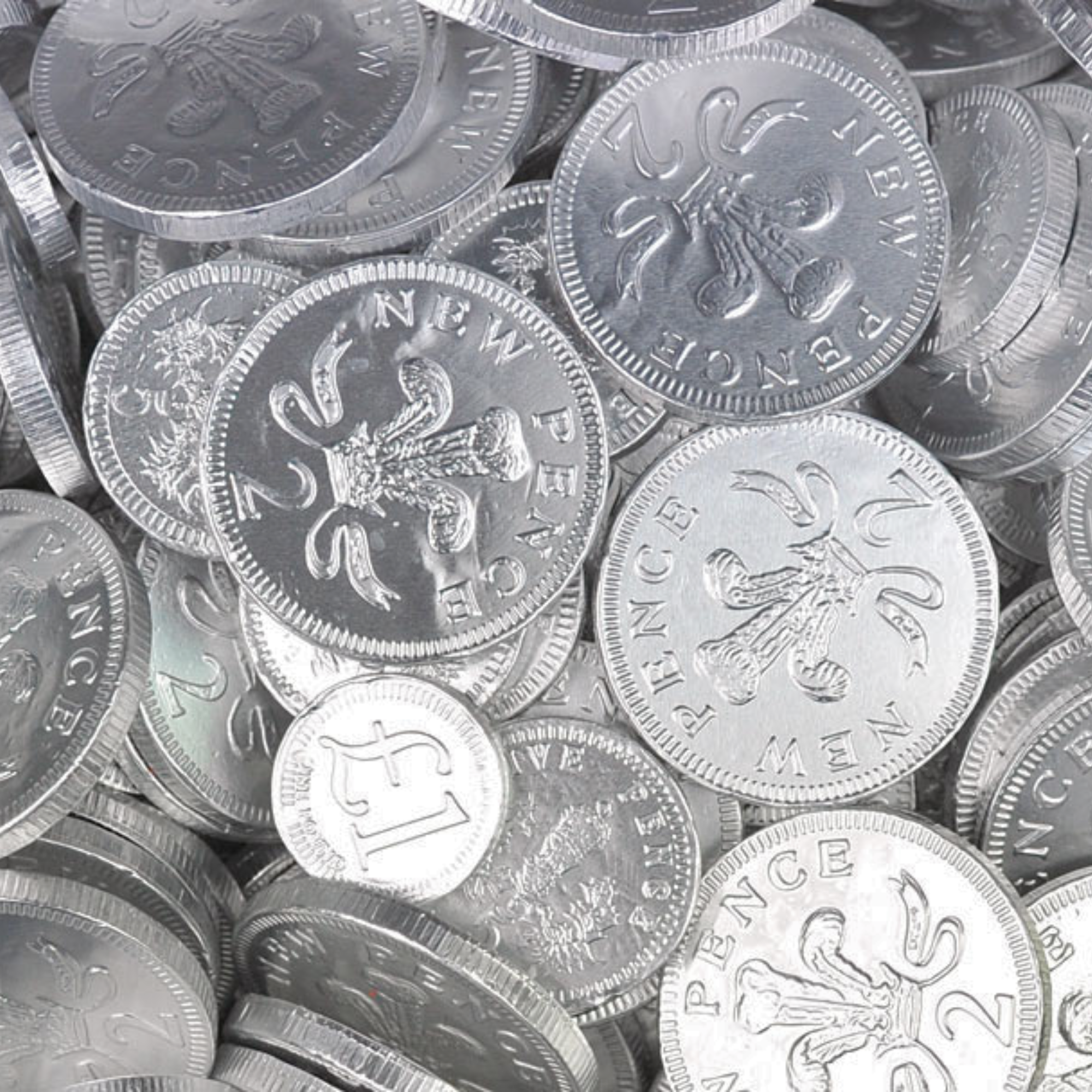 Creme d'Or Silver Net Chocolate Coins