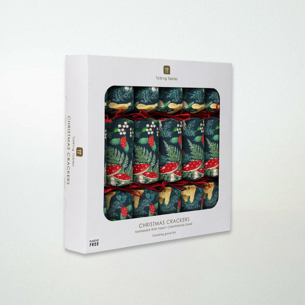 Talking Tables Forest Green Christmas Crackers 6 Pack
