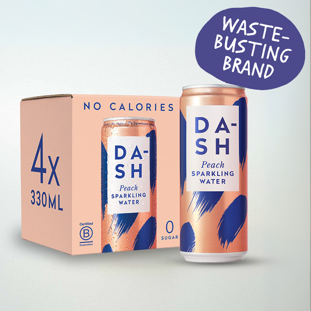 Dash Water Peach Infused Sparkling Water Multipack