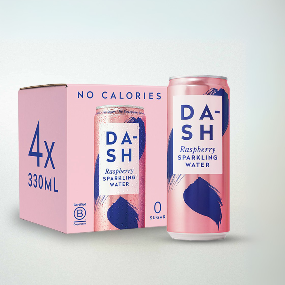 Dash Water Raspberries Infused Sparkling Water Multipack – Oddbox Market
