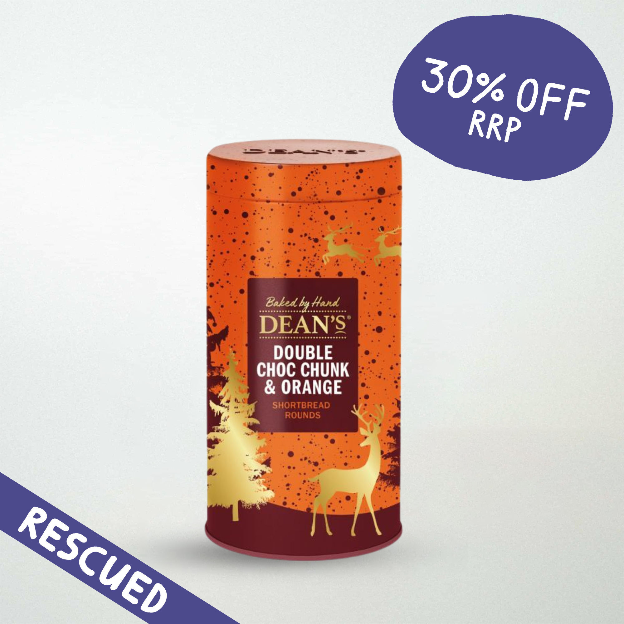 Dean's Double Chocolate Orange Shortbread Rounds Tin