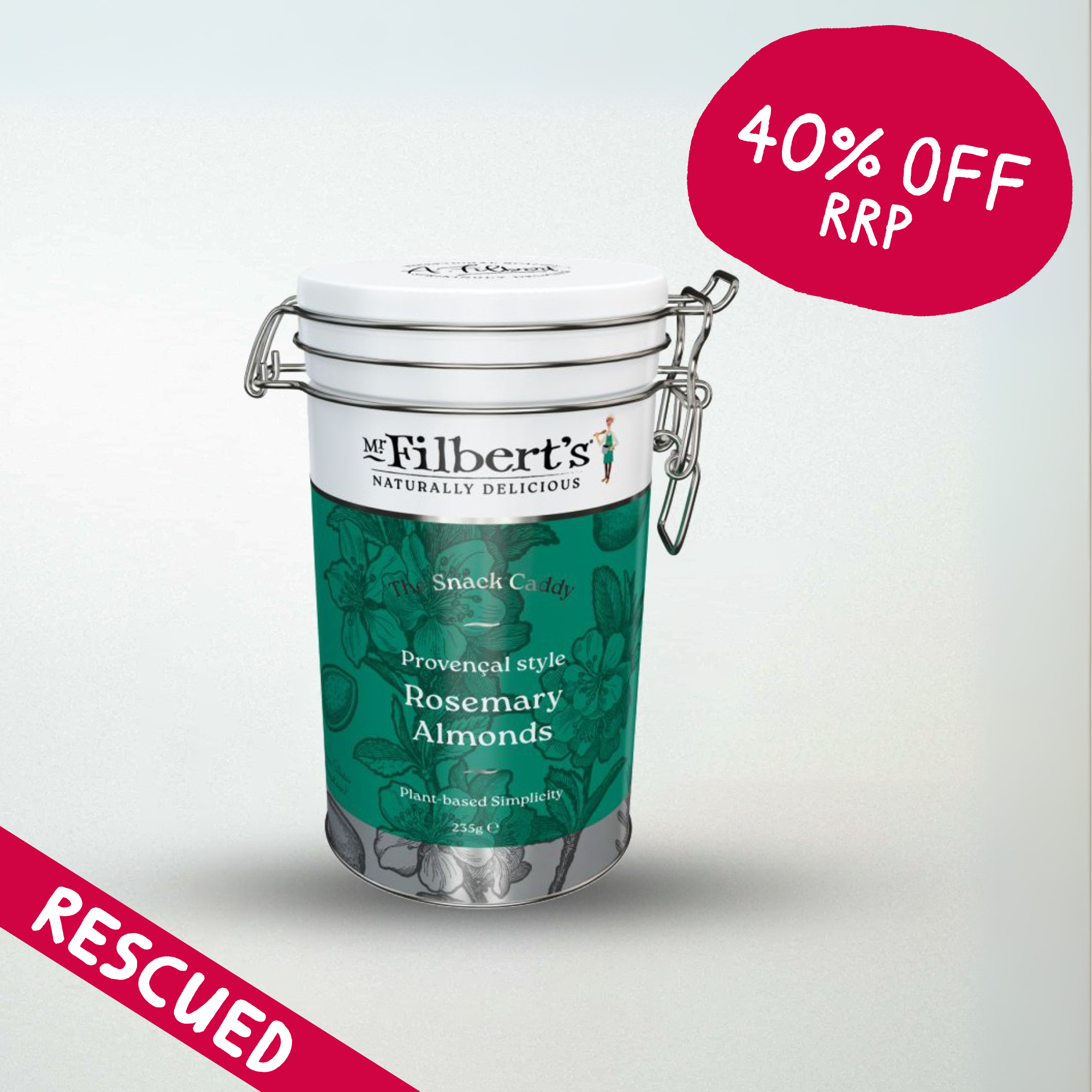 Mr Filbert's Provencal Style Rosemary Almonds Tin