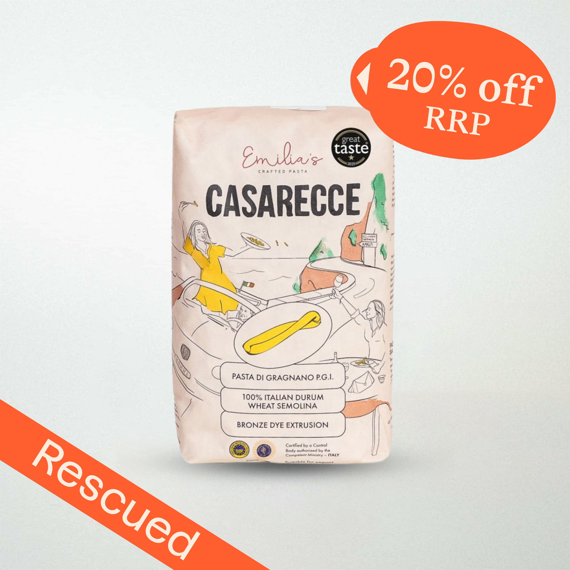 Emilia's Crafted Pasta Casarecce Pasta