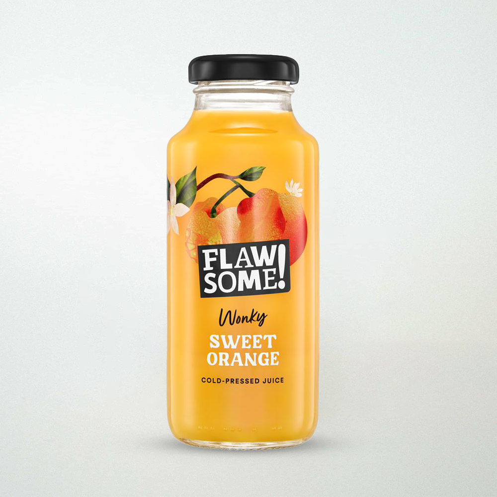 Flawsome! Orange Cold-Pressed Juice Glass