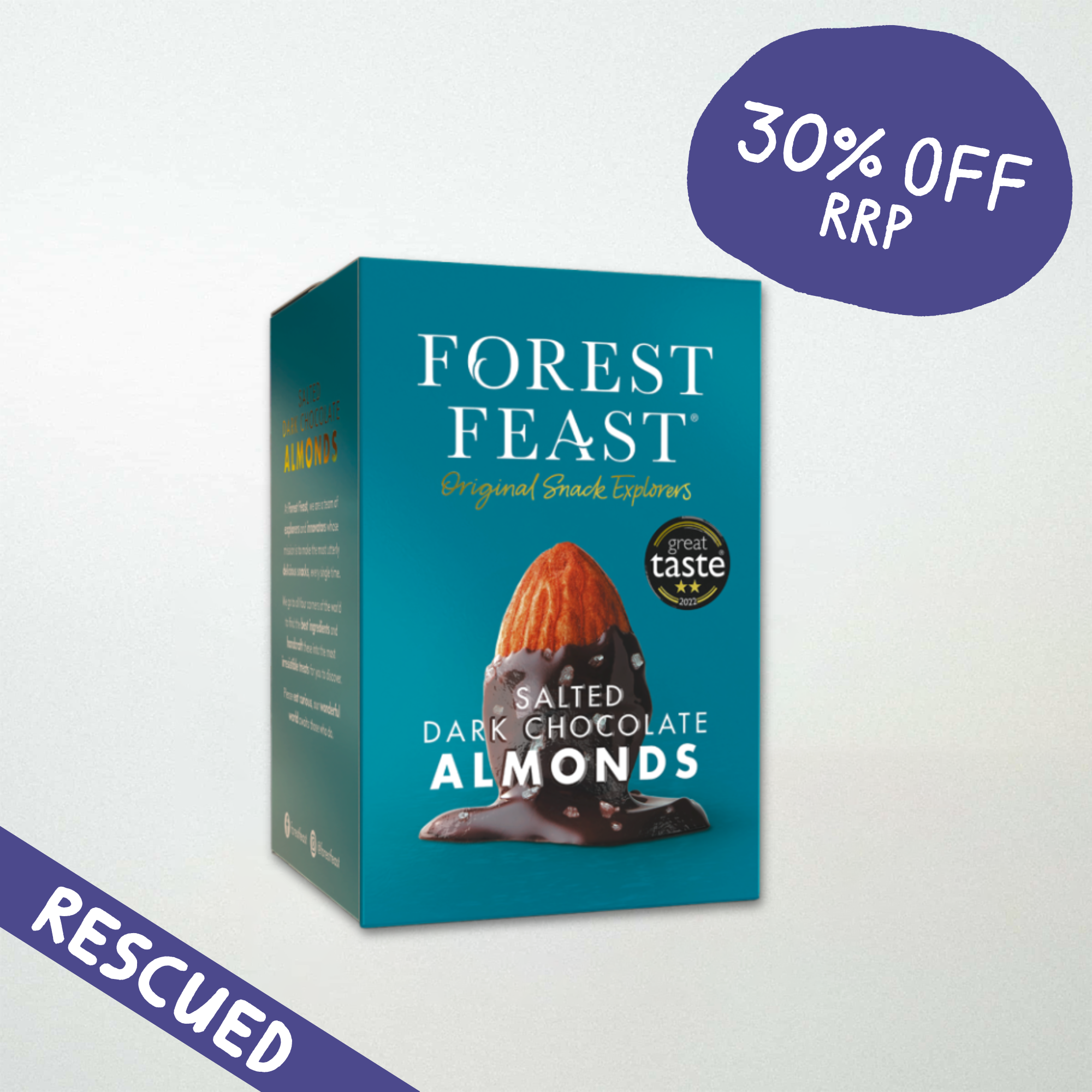 Forest Feast Salted Dark Chocolate Almonds Gift Tube