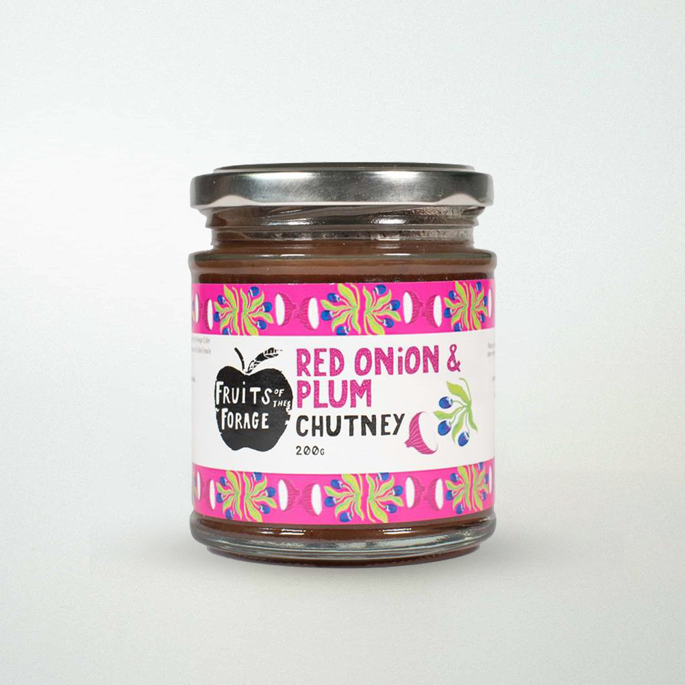 Fruits of the Forage Red Onion and Plum Chutney