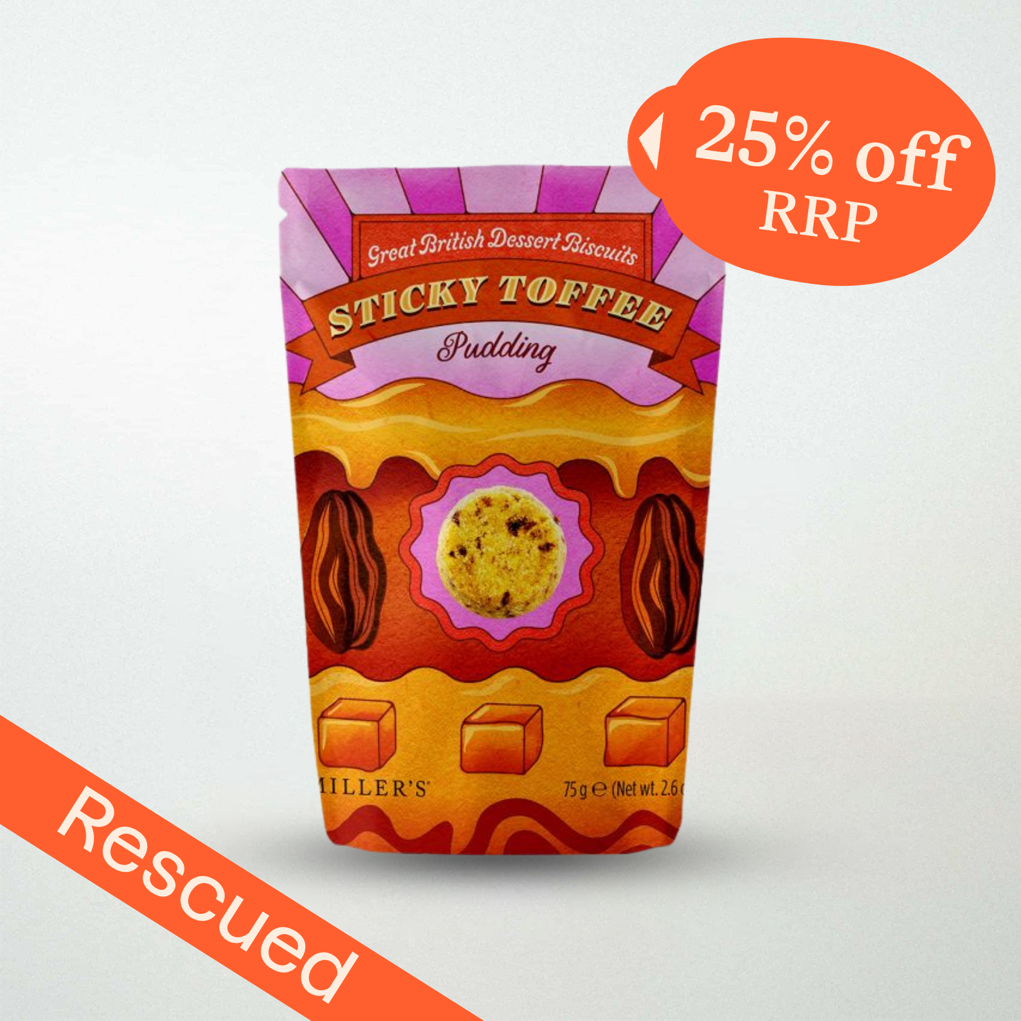 Great British Desserts Sticky Toffee Pudding Biscuits