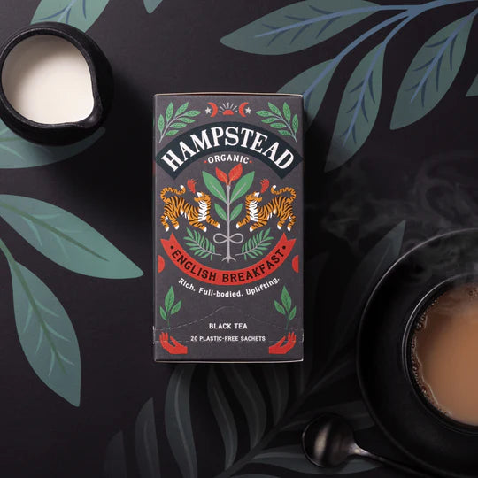 Hampstead Tea Organic Biodynamic English Breakfast Tea Bags