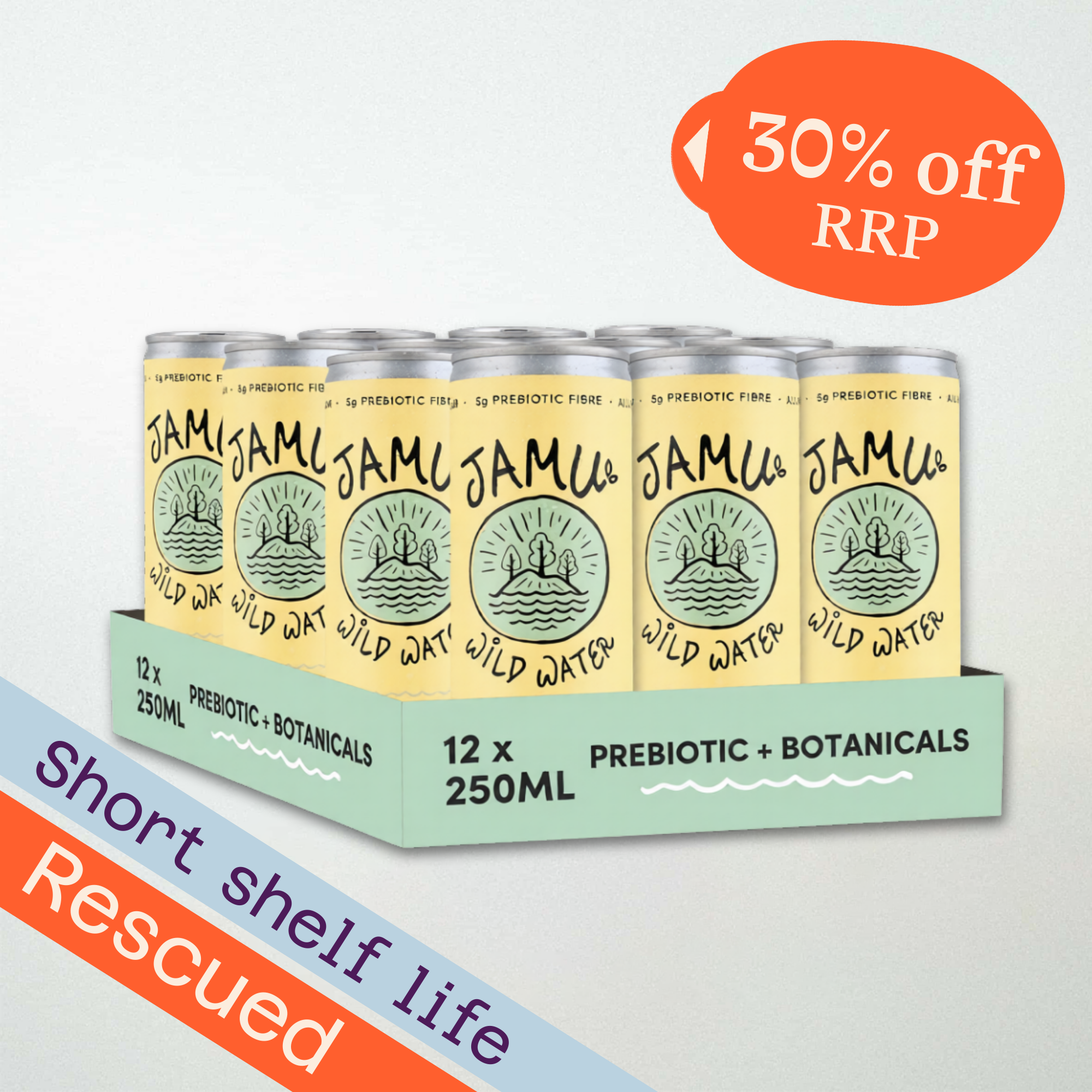 Jamu Wild Water Sparkling Lemon Multipack