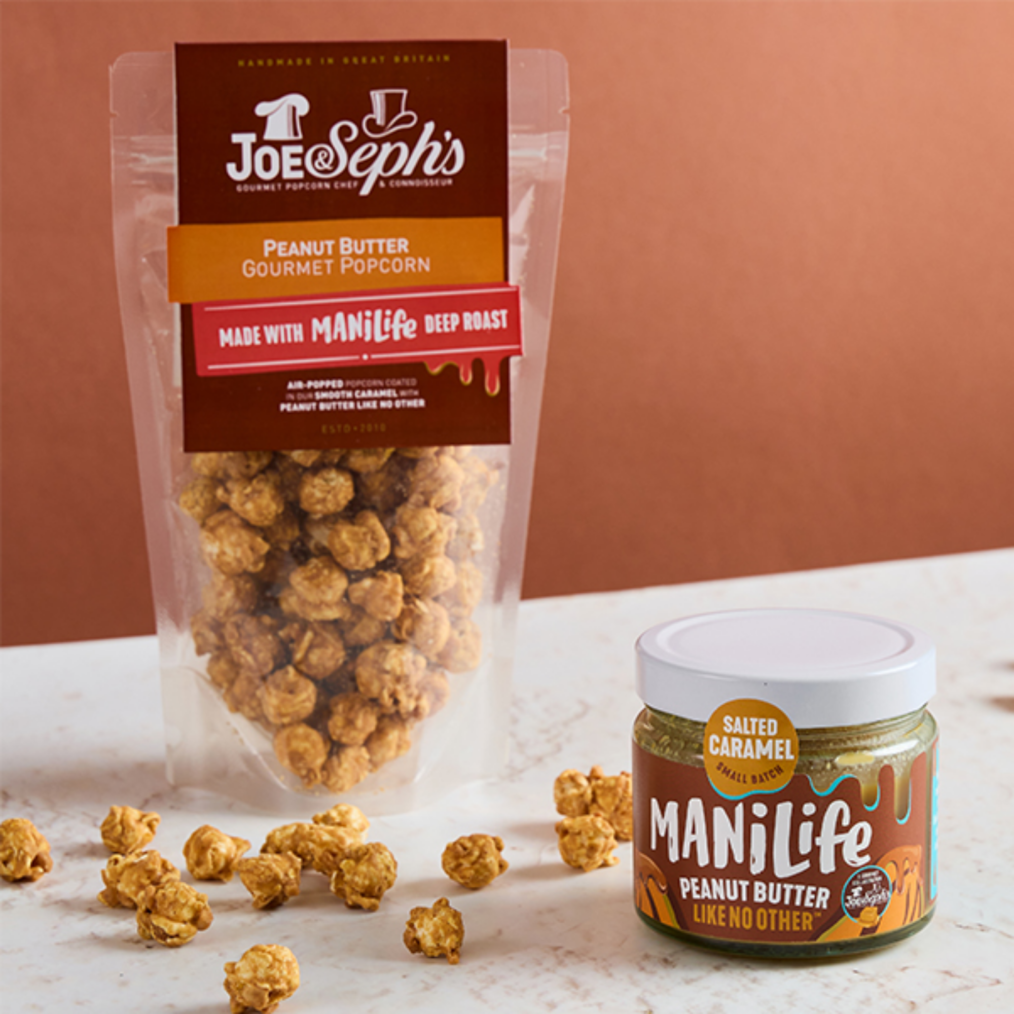 Joe & Seph's Deep Roast Peanut Butter Gourmet Popcorn Pouch