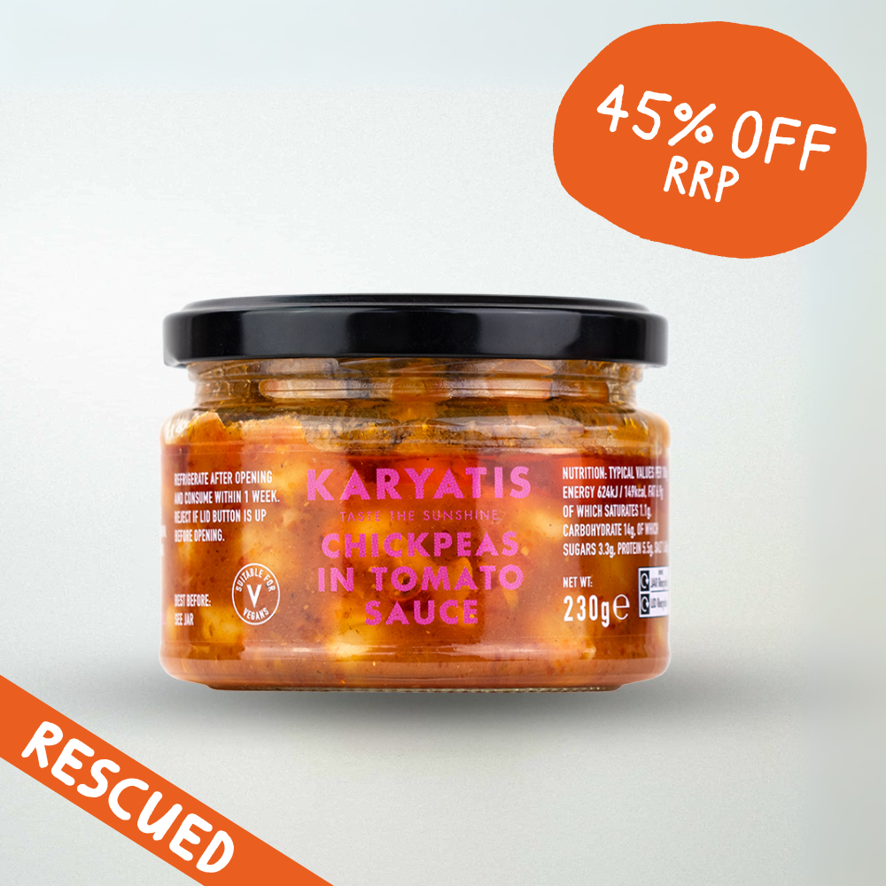Karyatis Chickpeas in Tomato Sauce and Sunflower Oil