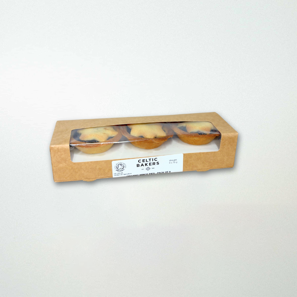 Celtic Bakers Organic Mince Pies Pack of 6