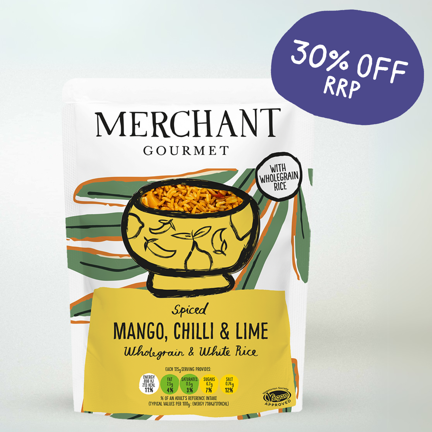 Merchant Gourmet Mango, Chilli and Lime Wholegrain and White Rice