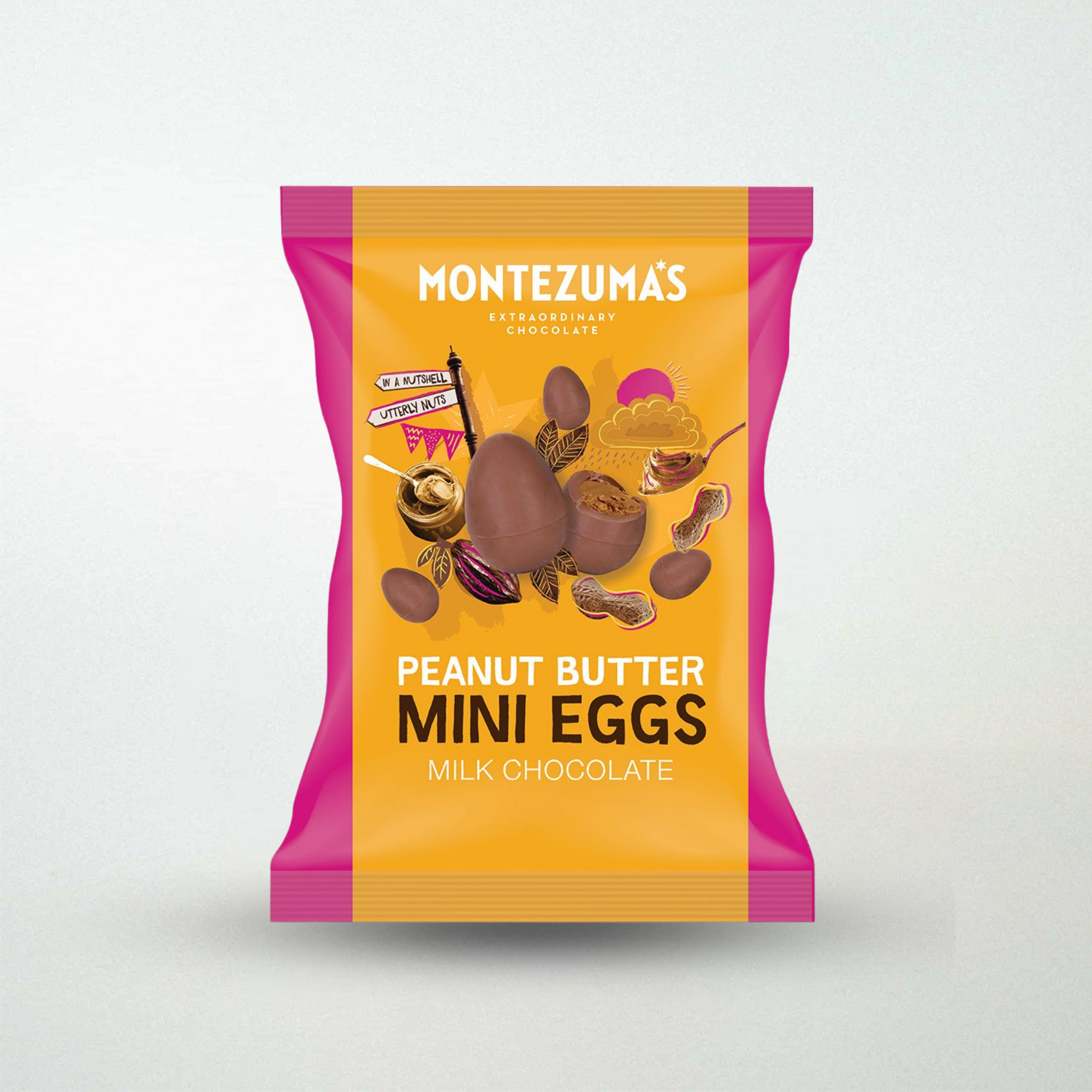 Montezumas Mini Eggs Peanut Butter Milk Chocolate
