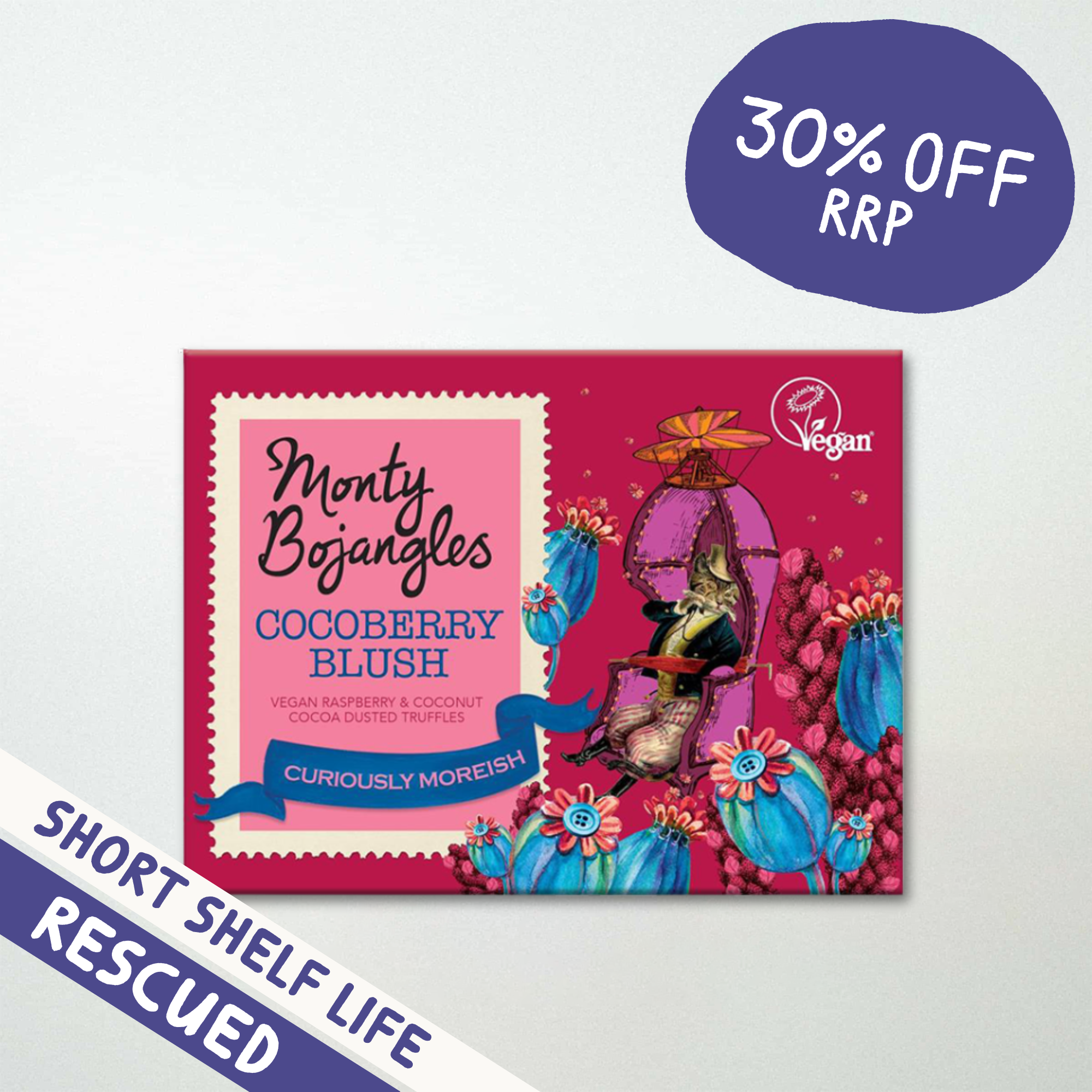 Monty Bojangles Cocoberry Blush Cocoa Dusted Truffles