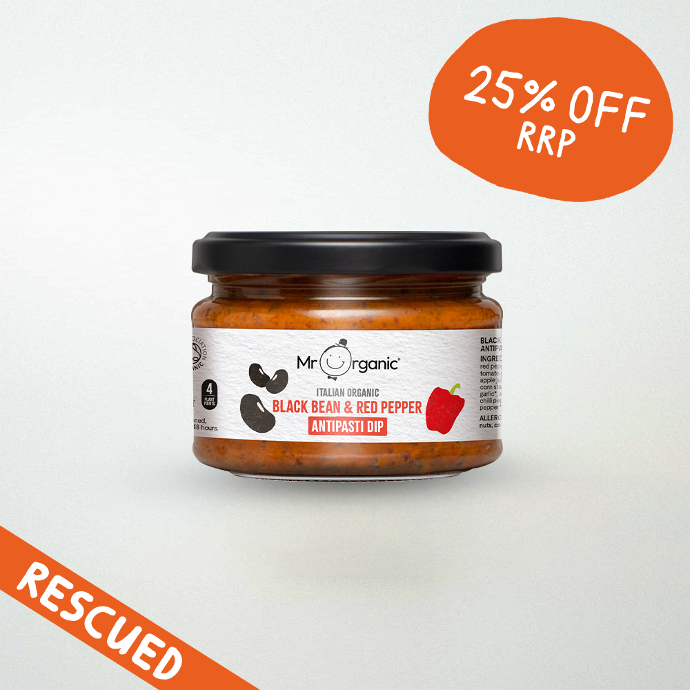 Mr Organic Black Bean & Red Pepper Antipasti Dip
