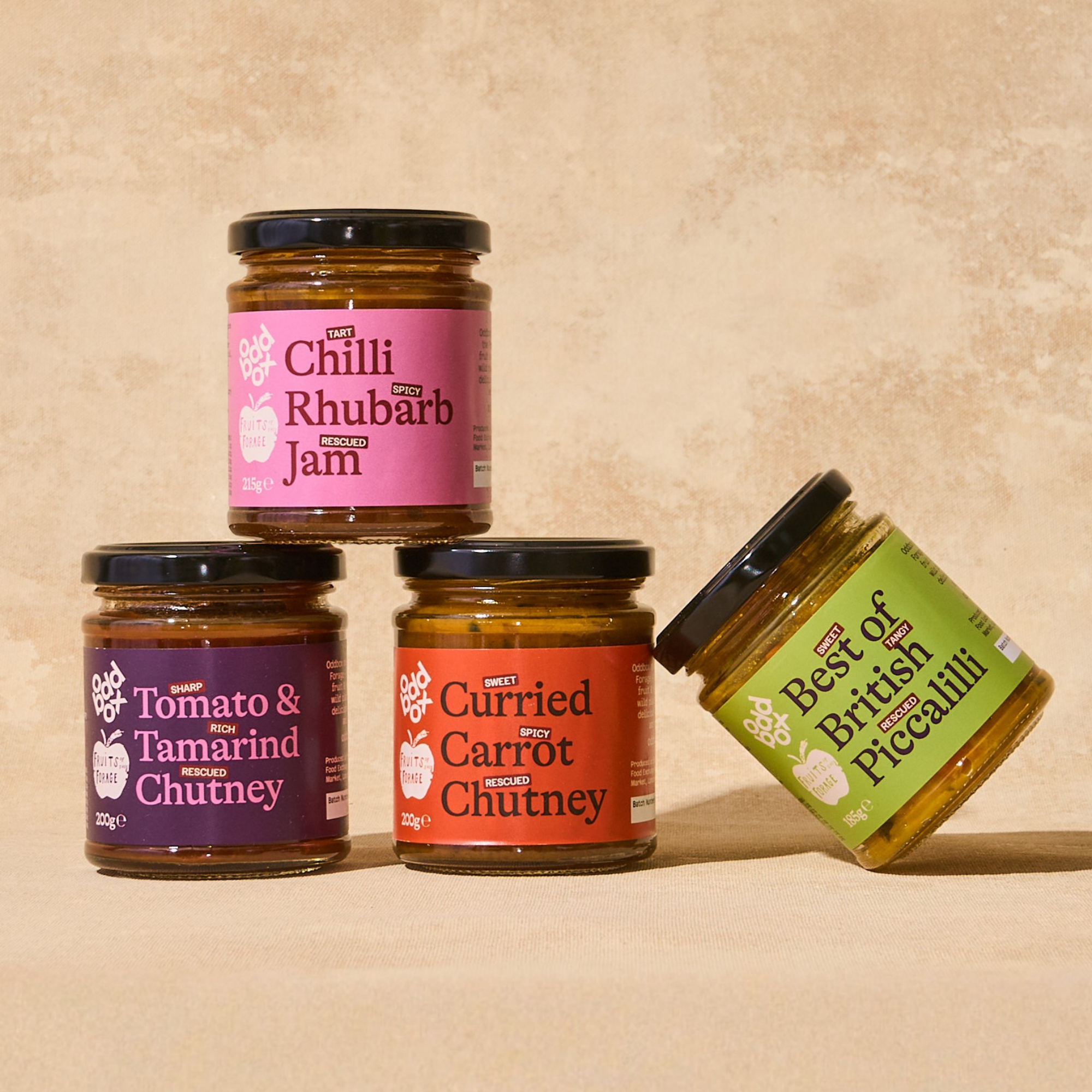 Limited Edition: Oddbox & Fruits of the Forage Chutney Collection