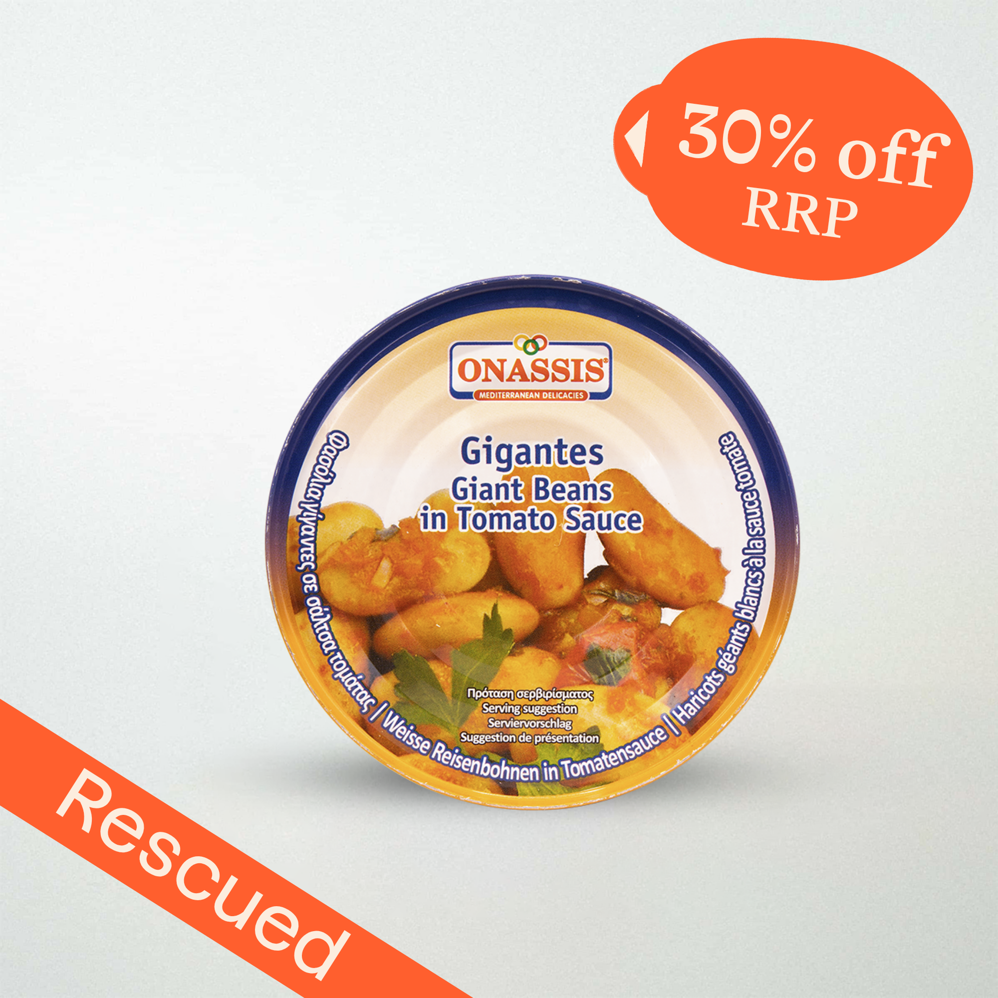 Onassis Baked Gigantes Beans in Tomato Sauce Tin