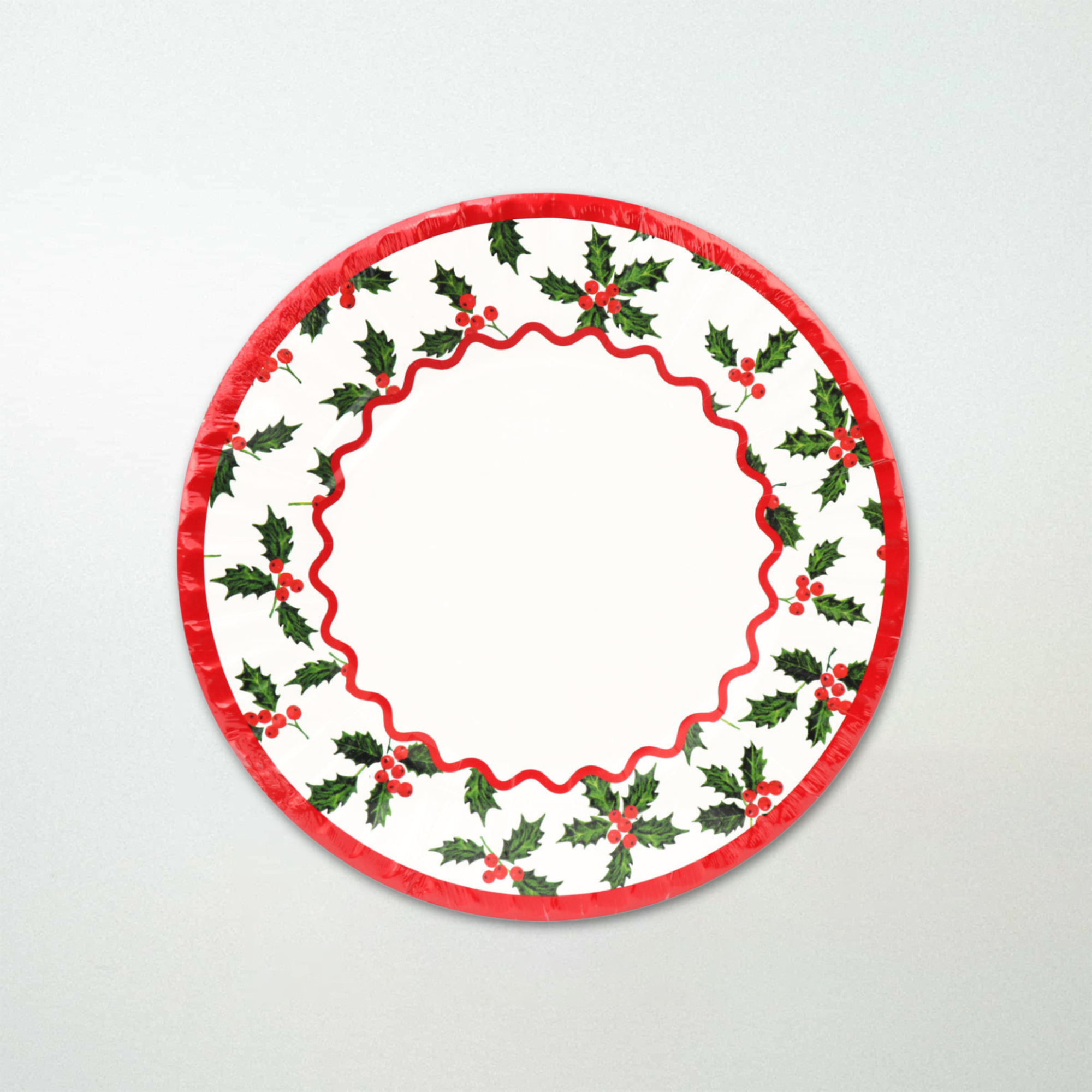 Talking Tables Holly Large Paper Plates 10 Pack