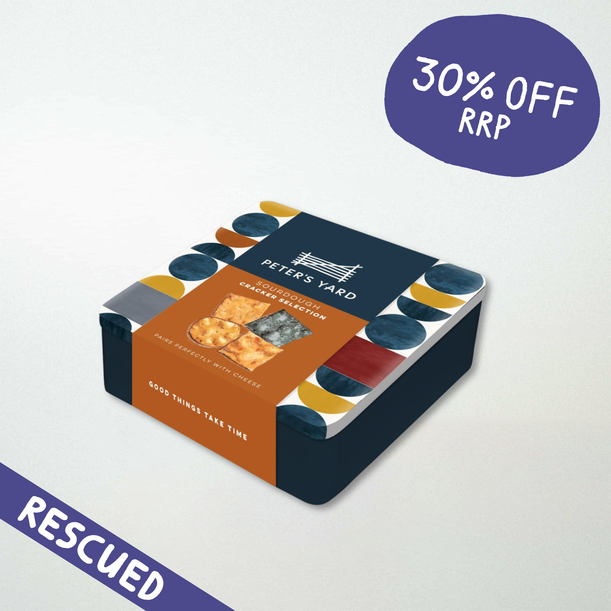 Peter's Yard Assorted Cracker Festive Tin