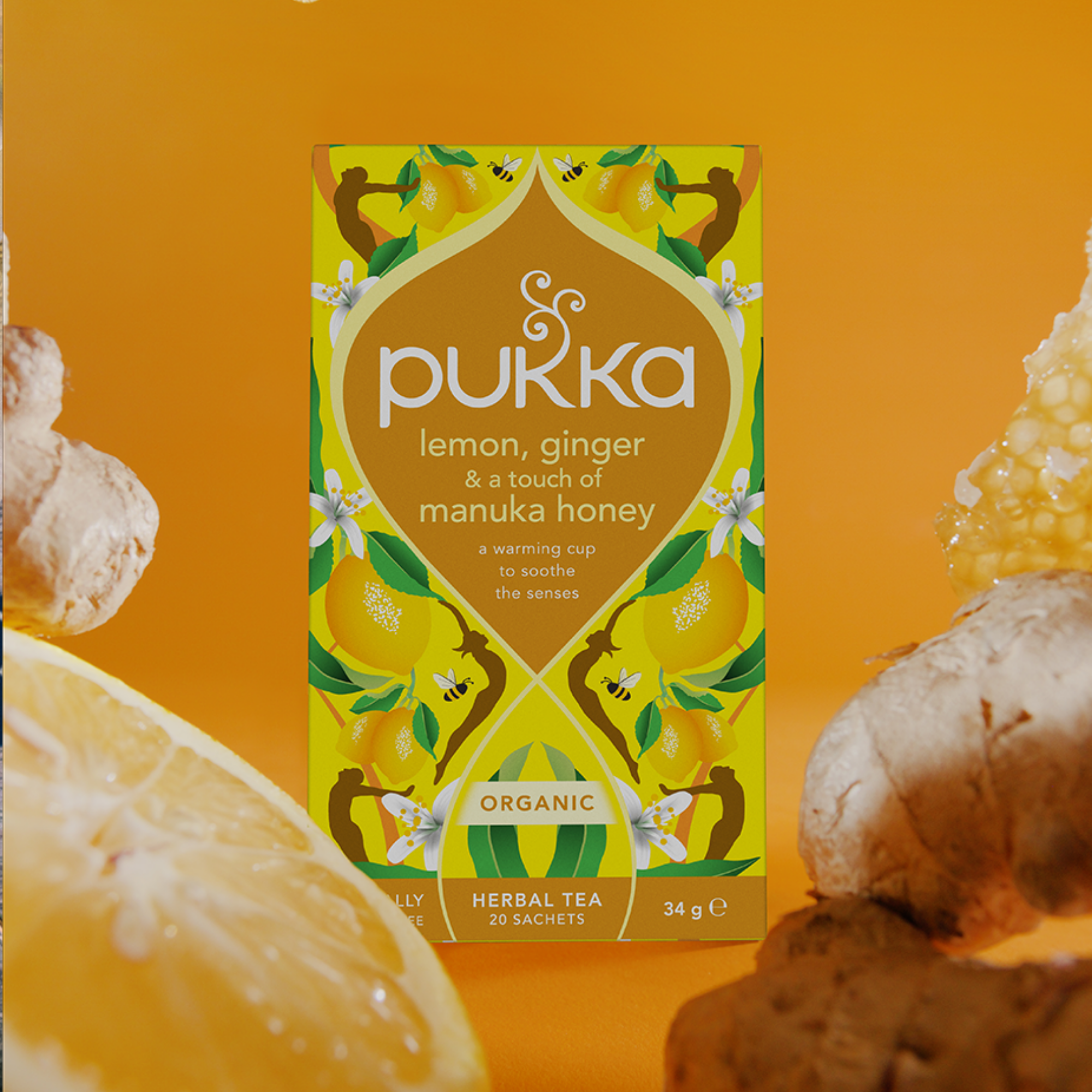 Pukka Lemon, Ginger & Manuka Honey Tea Bags