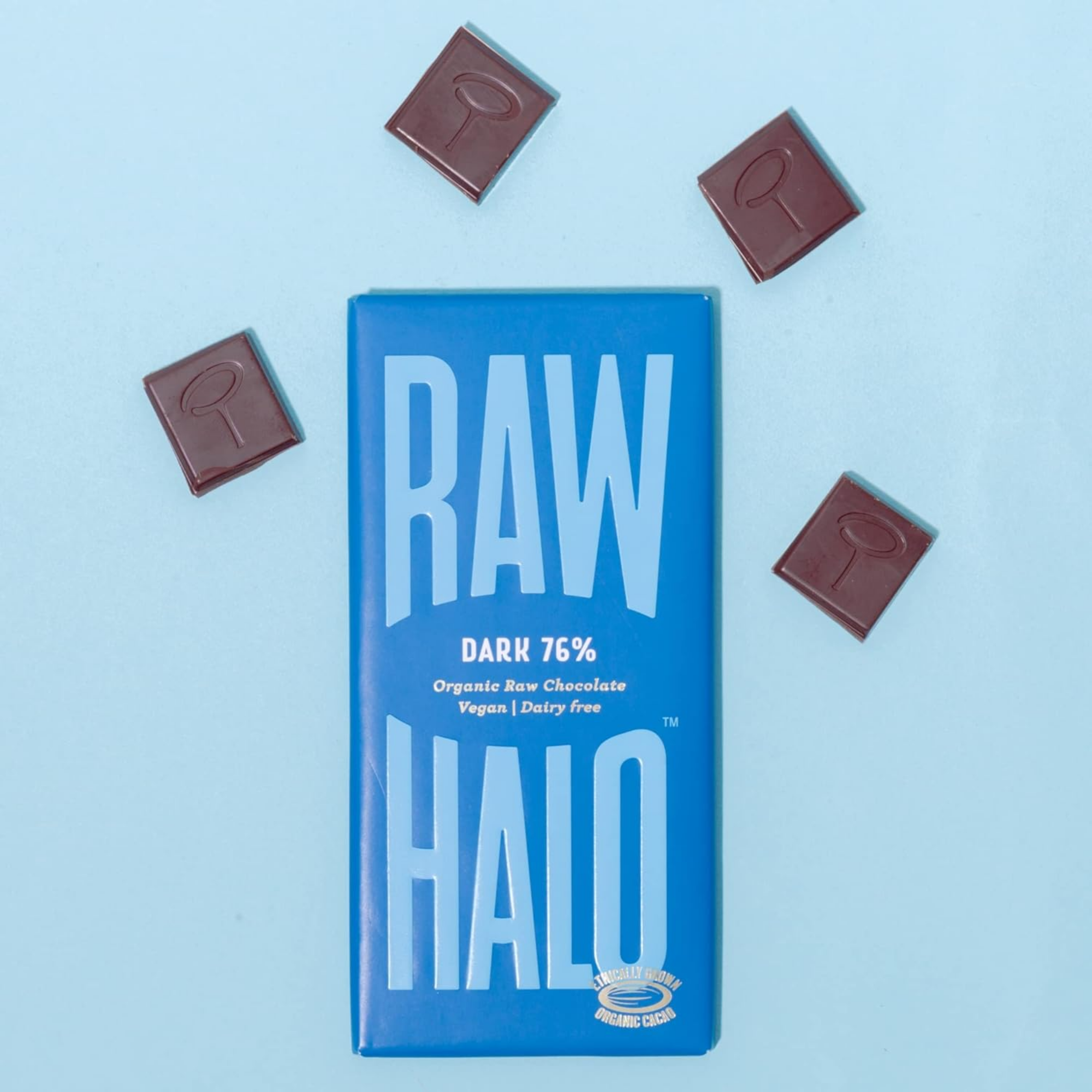 Raw Halo Dark 70% Chocolate Bar