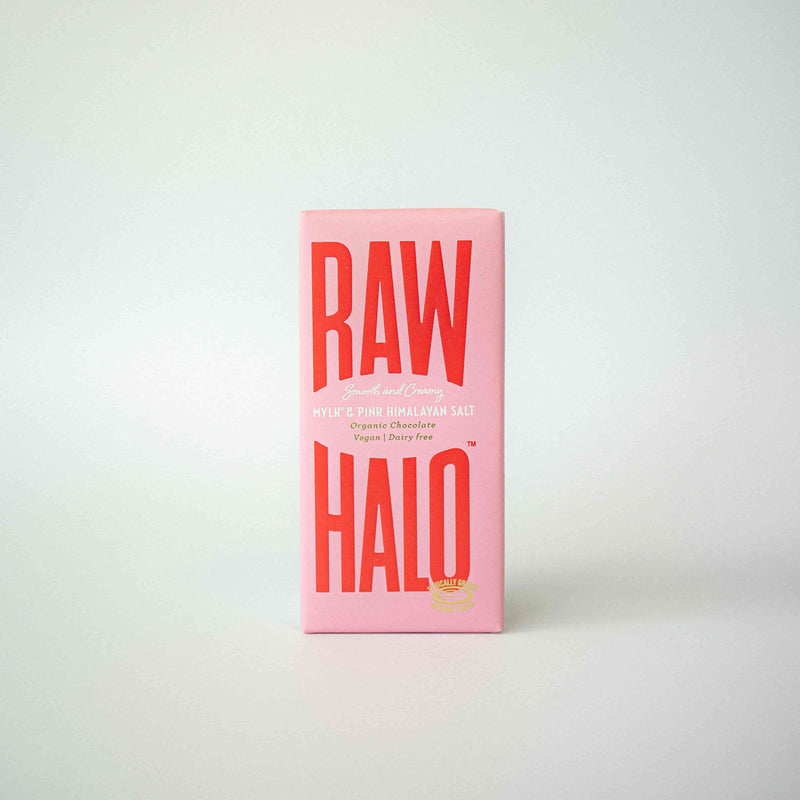 Raw Halo Mylk & Pink Himalayan Salt Chocolate Bar