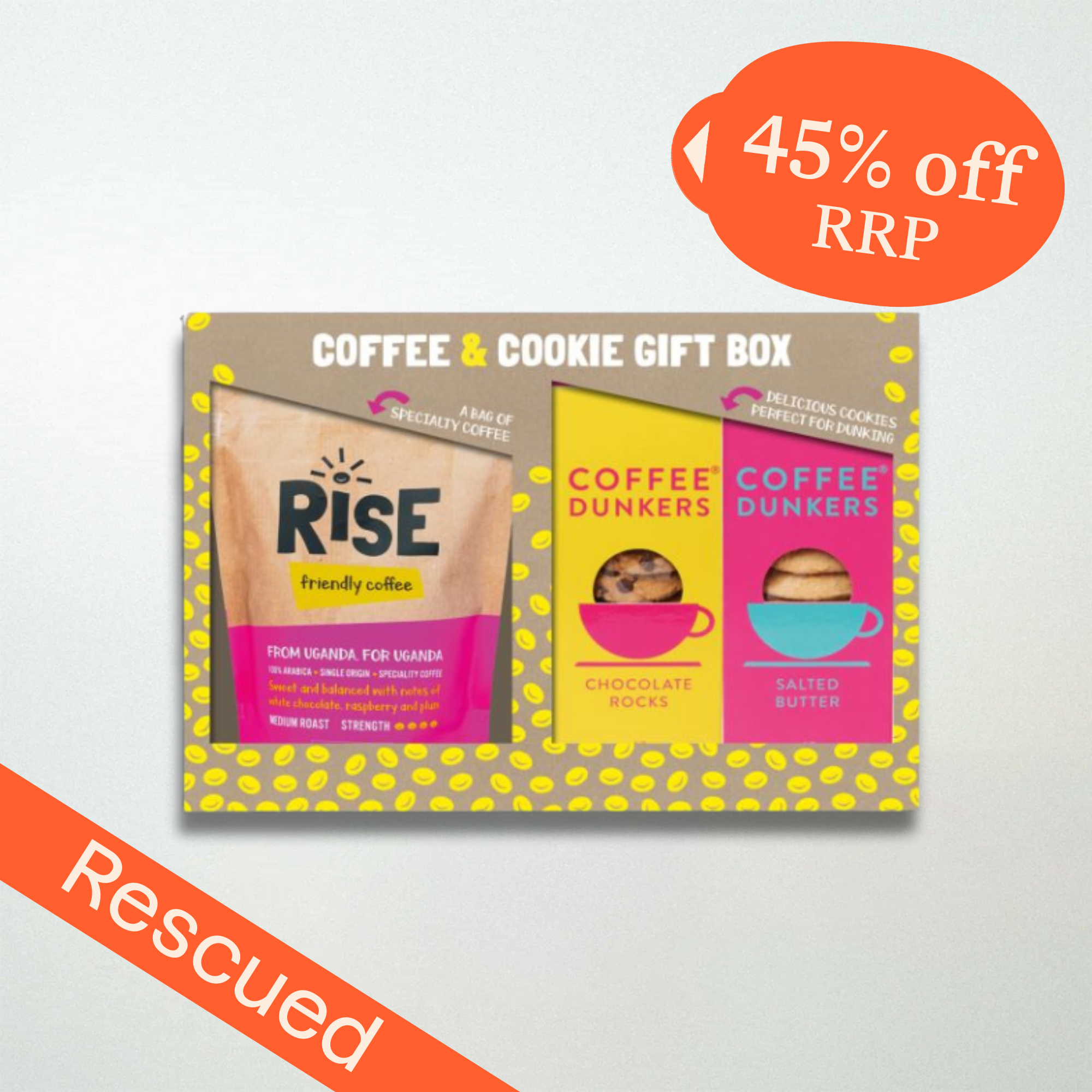 Rise Coffee Box Coffee and Cookie Gift Set