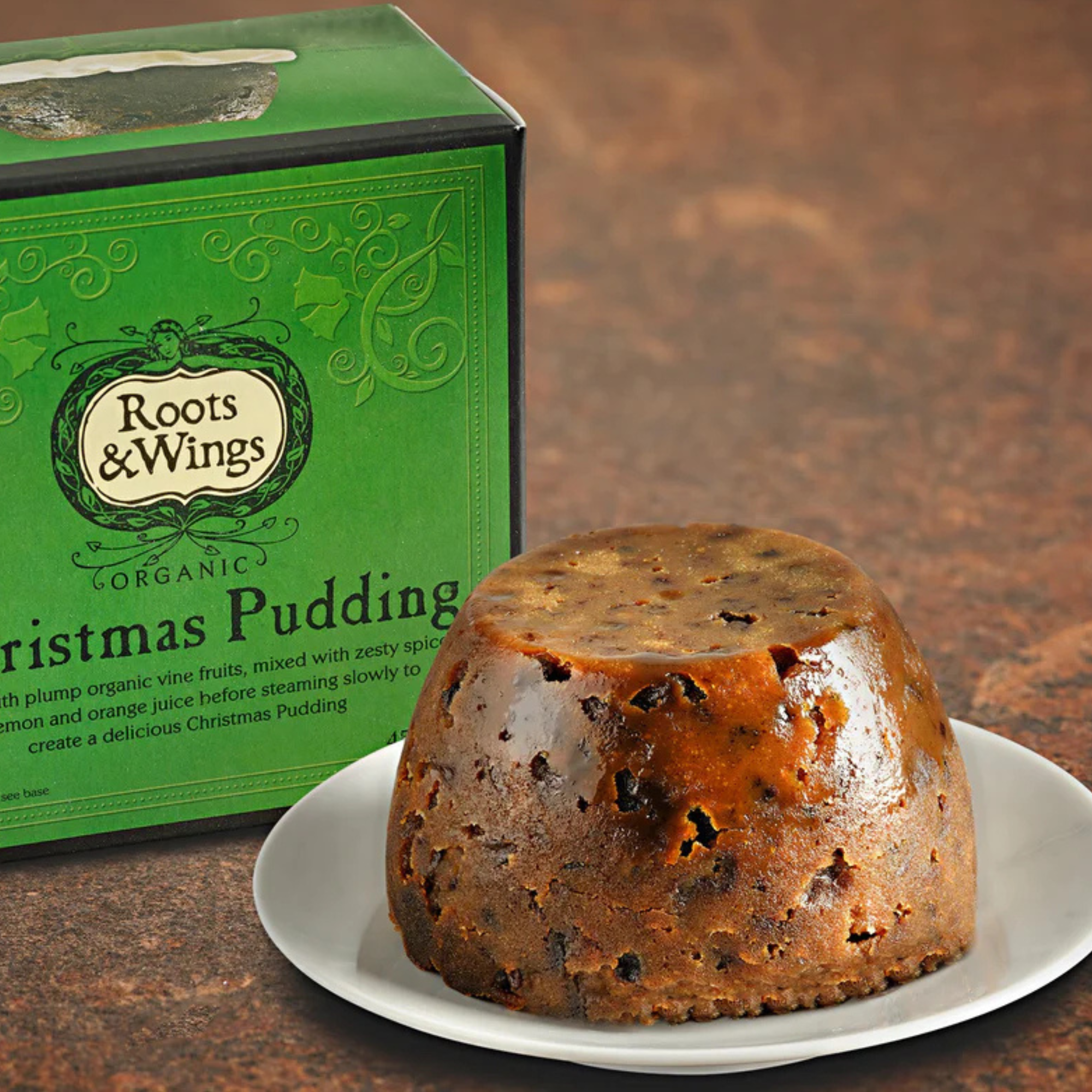 Roots and Wings Organic Family Christmas Pudding