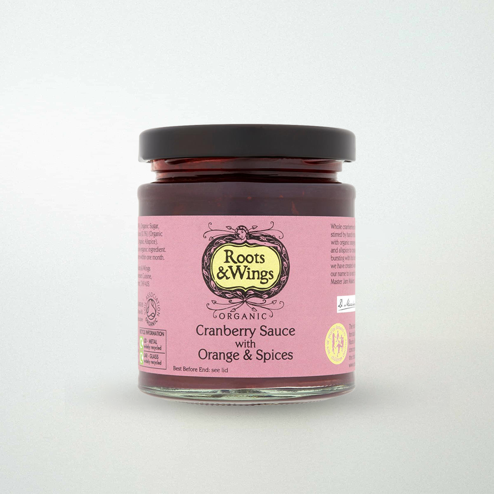 Roots and Wings Organic Cranberry Sauce with Orange and Spices