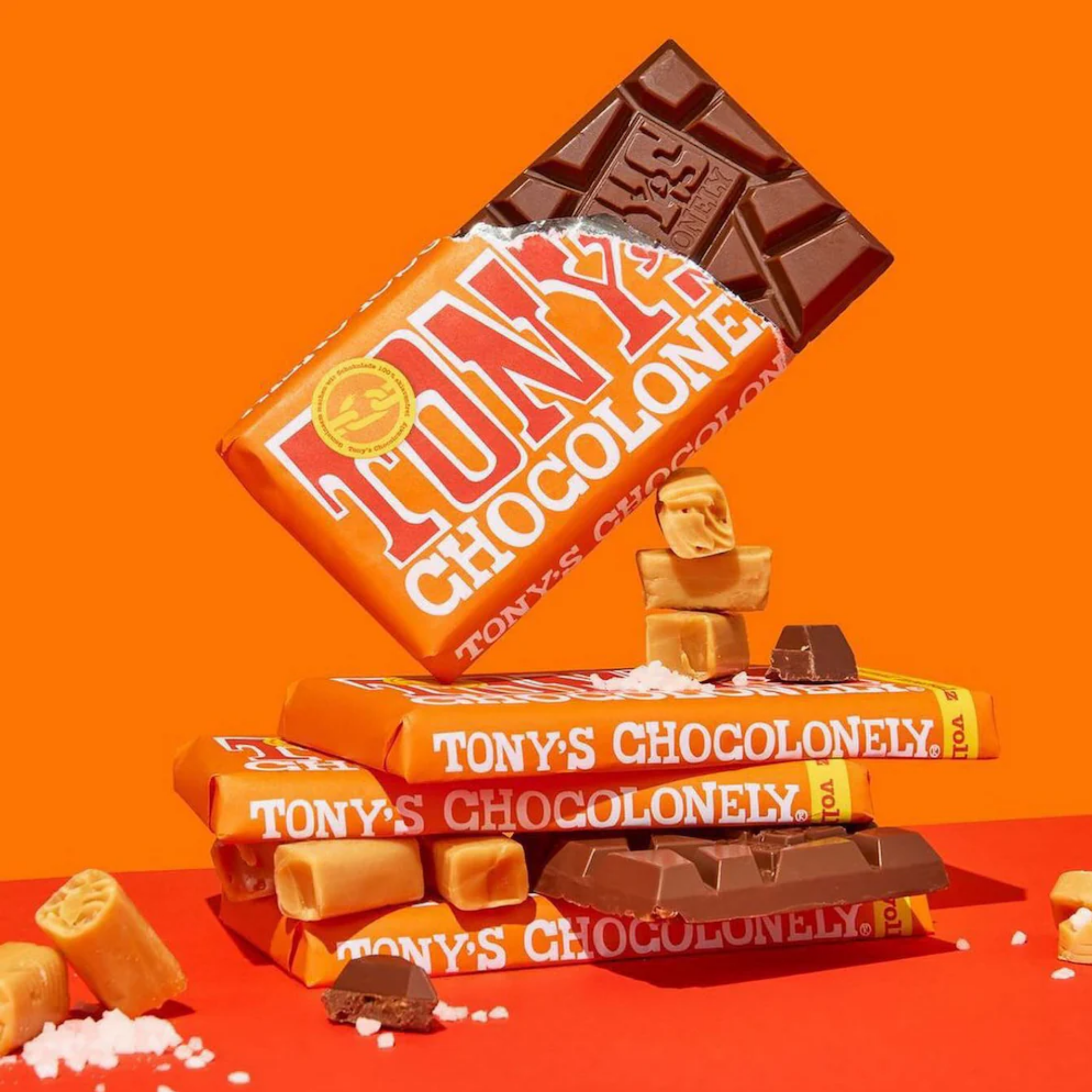 Tony's Chocolonely Milk Choc Caramel & Sea Salt