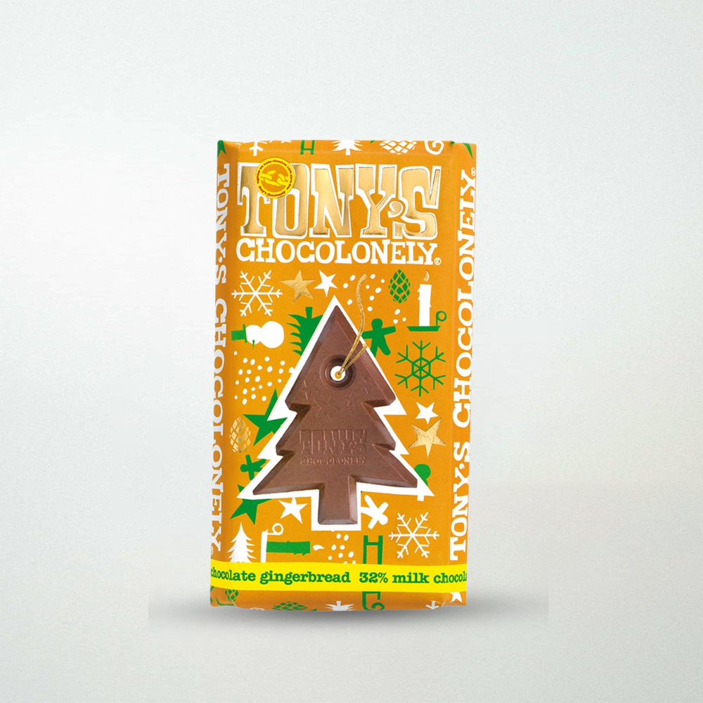 Tony's Chocolonely Milk Chocolate Gingerbread Bar