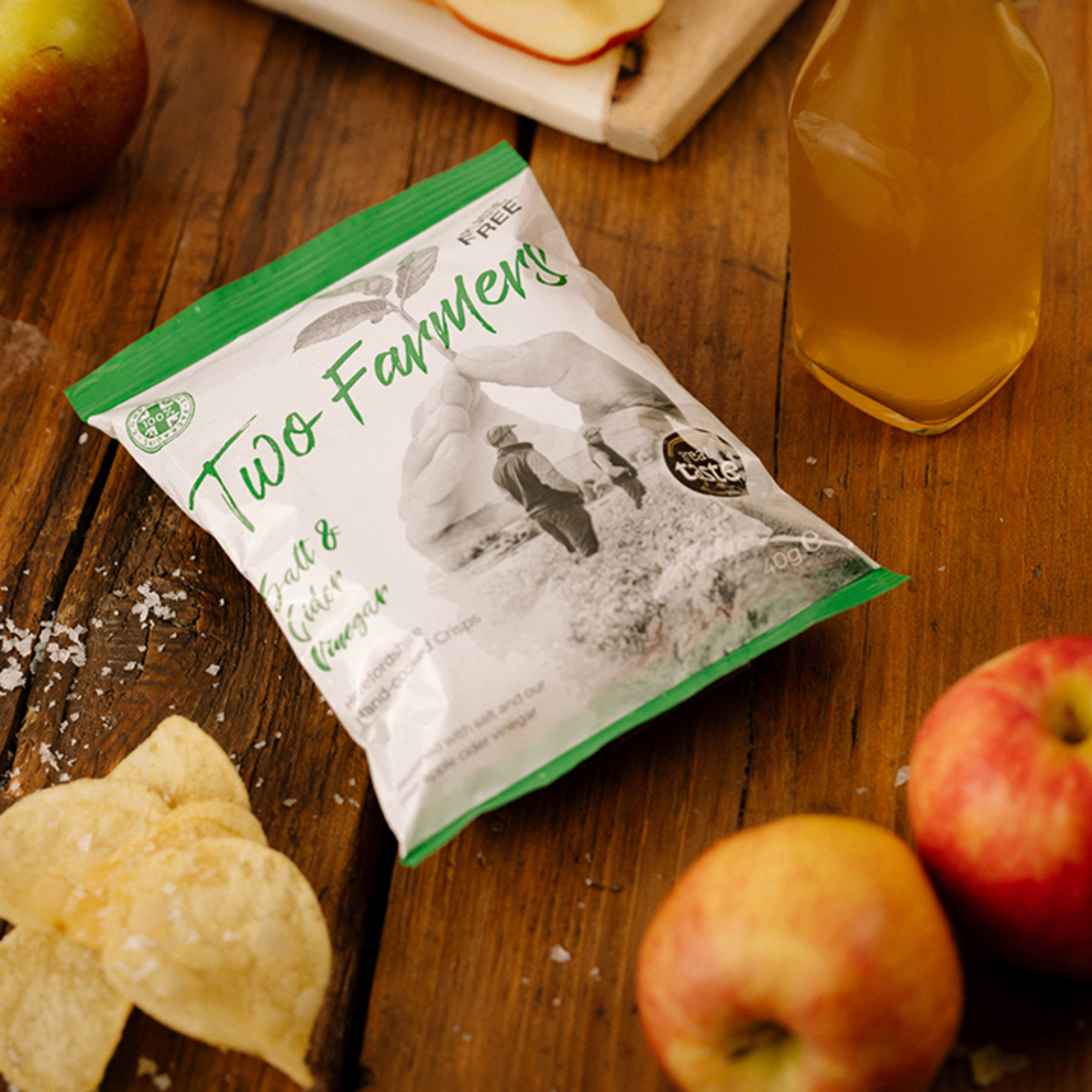 Two Farmers Salt & Cider Vinegar Crisps Sharing Bag