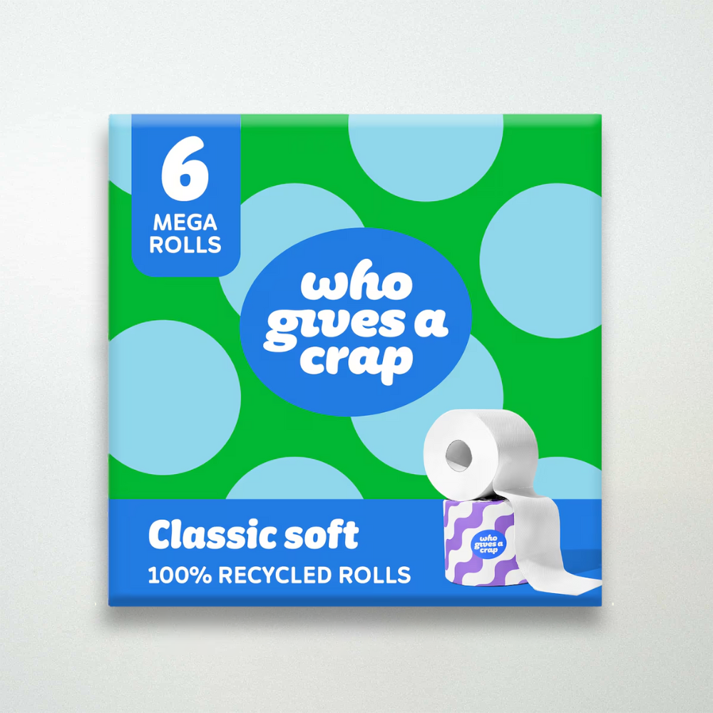 Who Gives a Crap Classic Soft Toilet Tissue 6 Mega Rolls